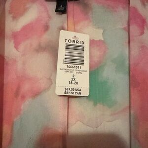 Torrid Multicolor Tie-Dye Kimono